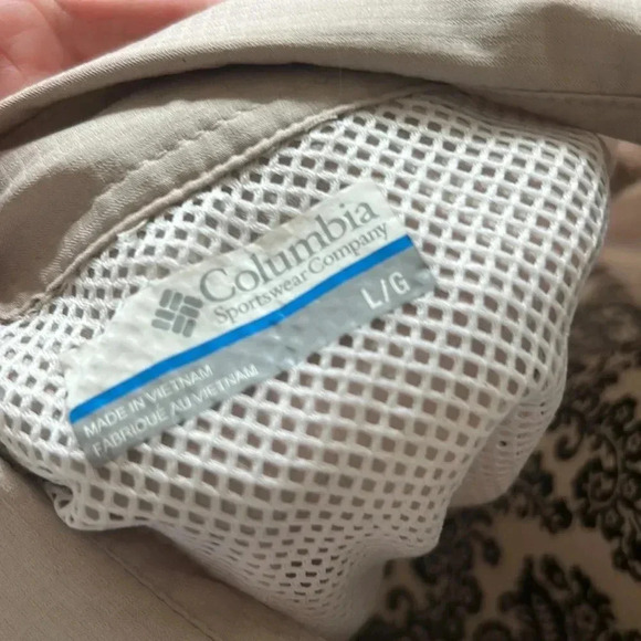 🎣🐟Columbia Vented PFG short Sleeve Button Up Men's Shirt Large - Picture 7 of 7